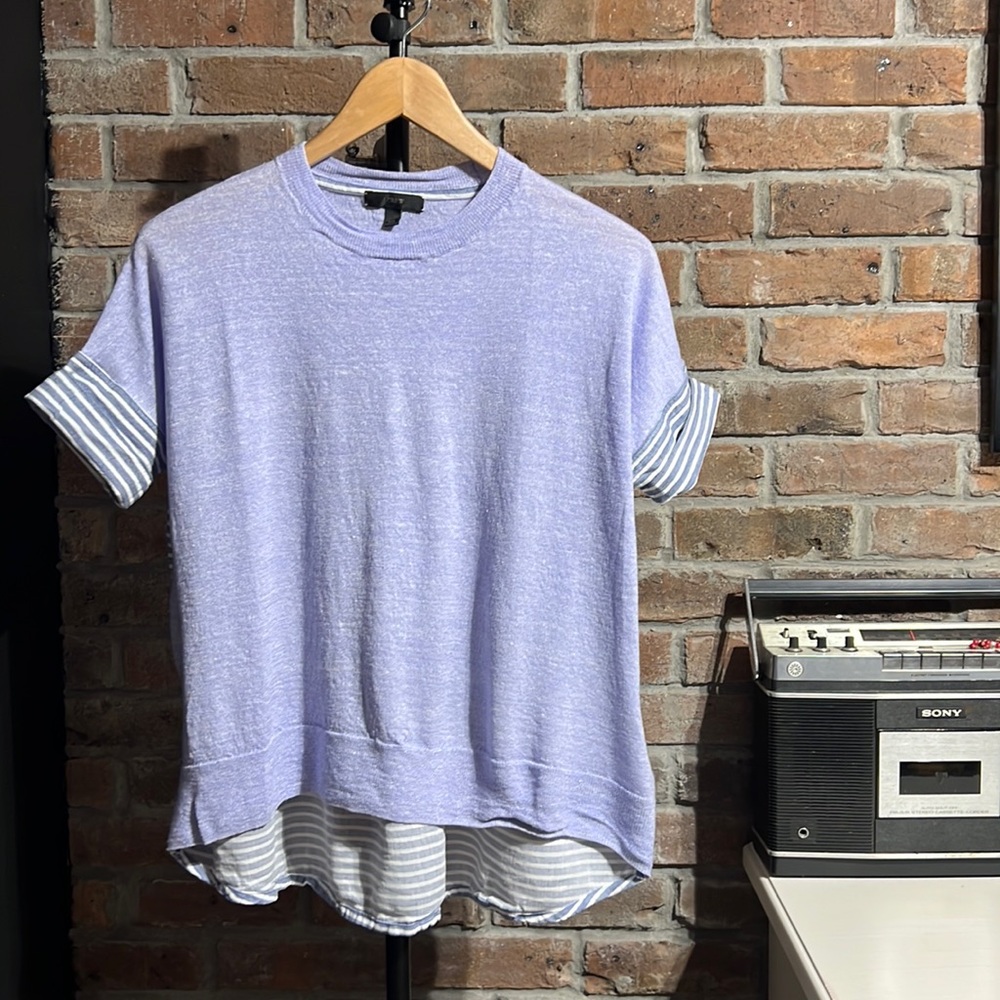J Crew high low blouse